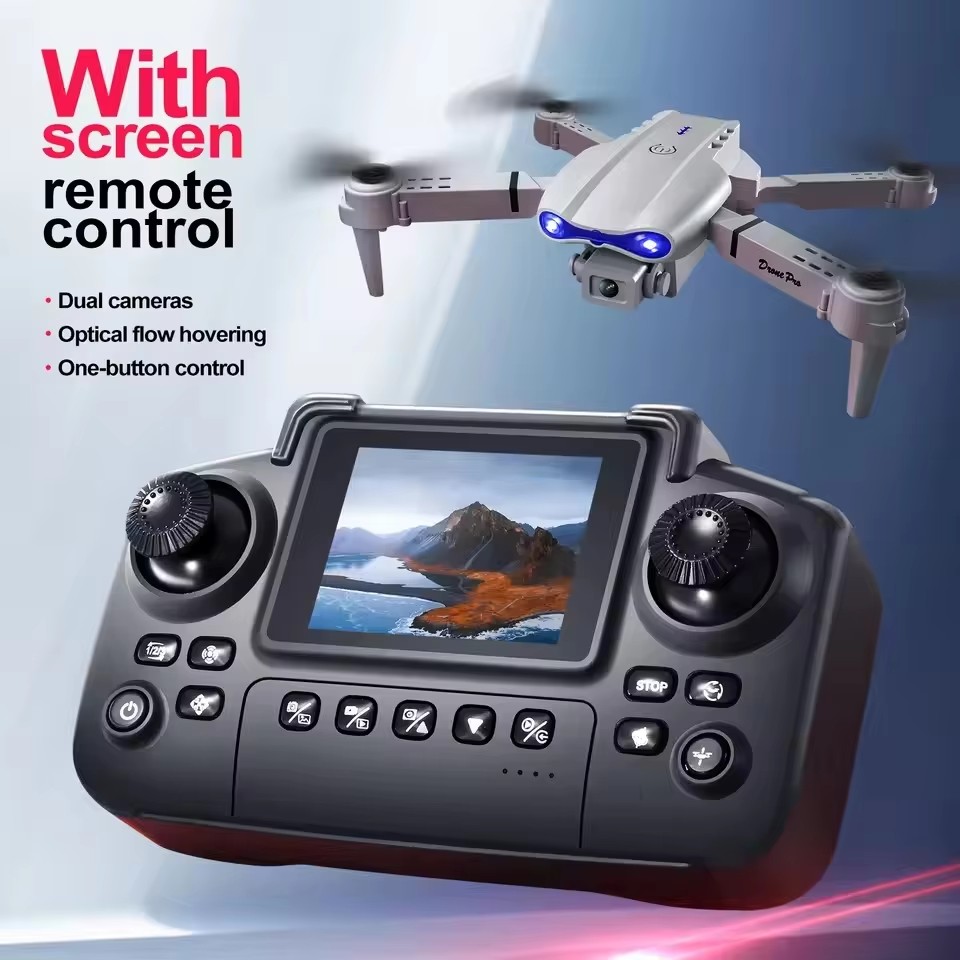 Drone E88 Rc Quadcopter - 大人気！E88 ミニRCドローン 8K HDデュアルカメラ搭載、プロ仕様の空撮用、5G WiFi FPV対応、折りたたみ式クアッドコプター、おもちゃ、子供へのプレゼントに最適。