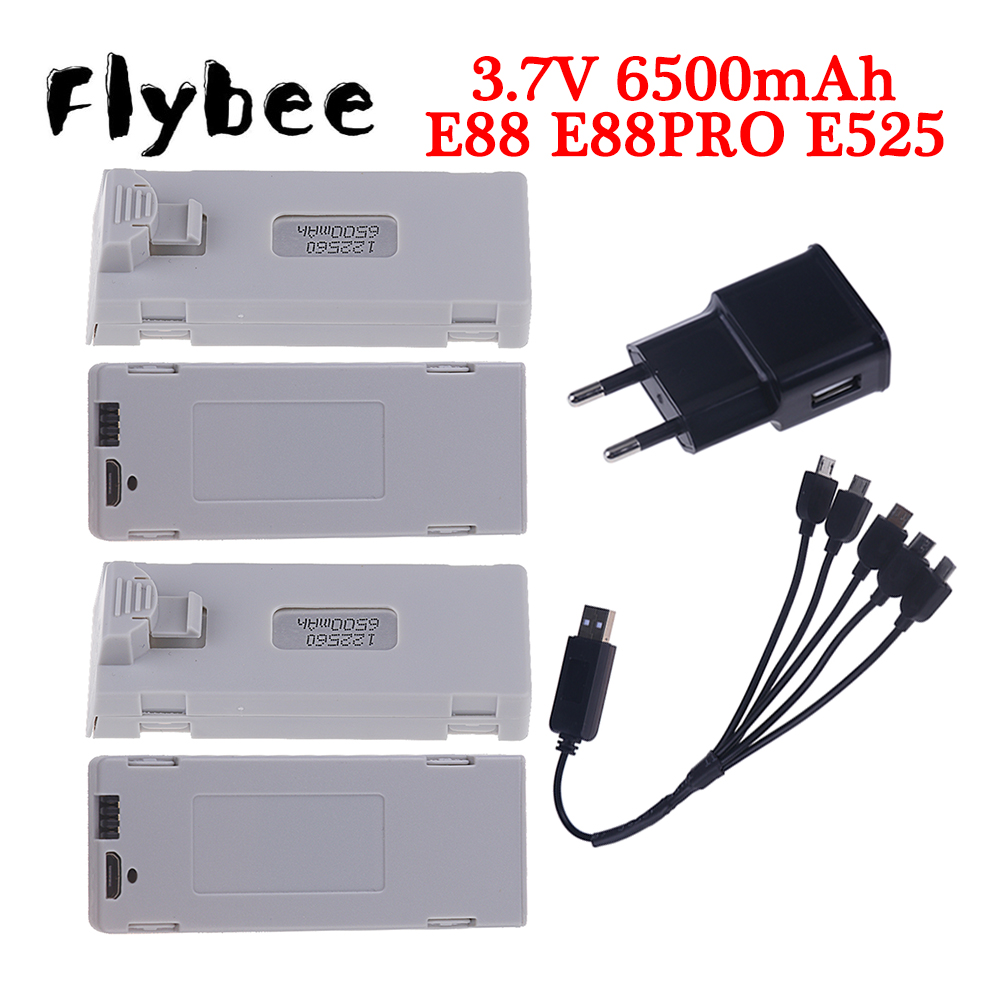 Drone Rc Leading - Rcクワッドコプターバッテリー,e88バッテリー,オリジナル,3.7v,6500mah,e88,e88pro,e525,e99,p1,k3,p10,a13,s98用lioバッテリー