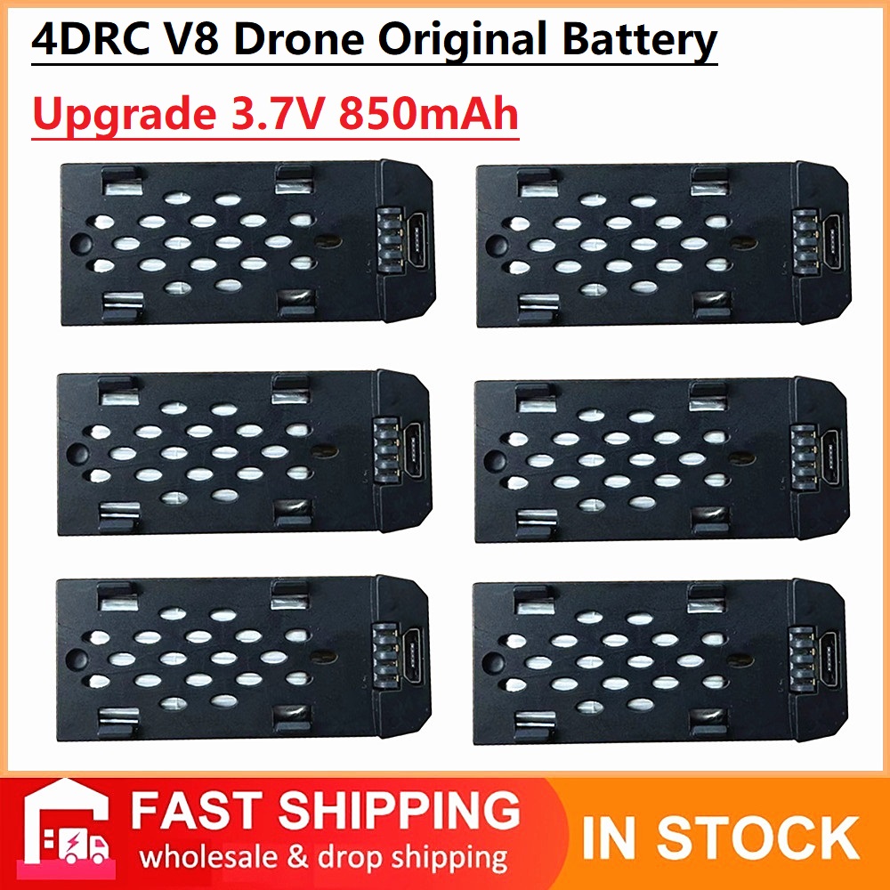 Drone Rc Leading - 4DRC V8 ドローンオリジナルバッテリー 3.7V 850MAh 4D-V8