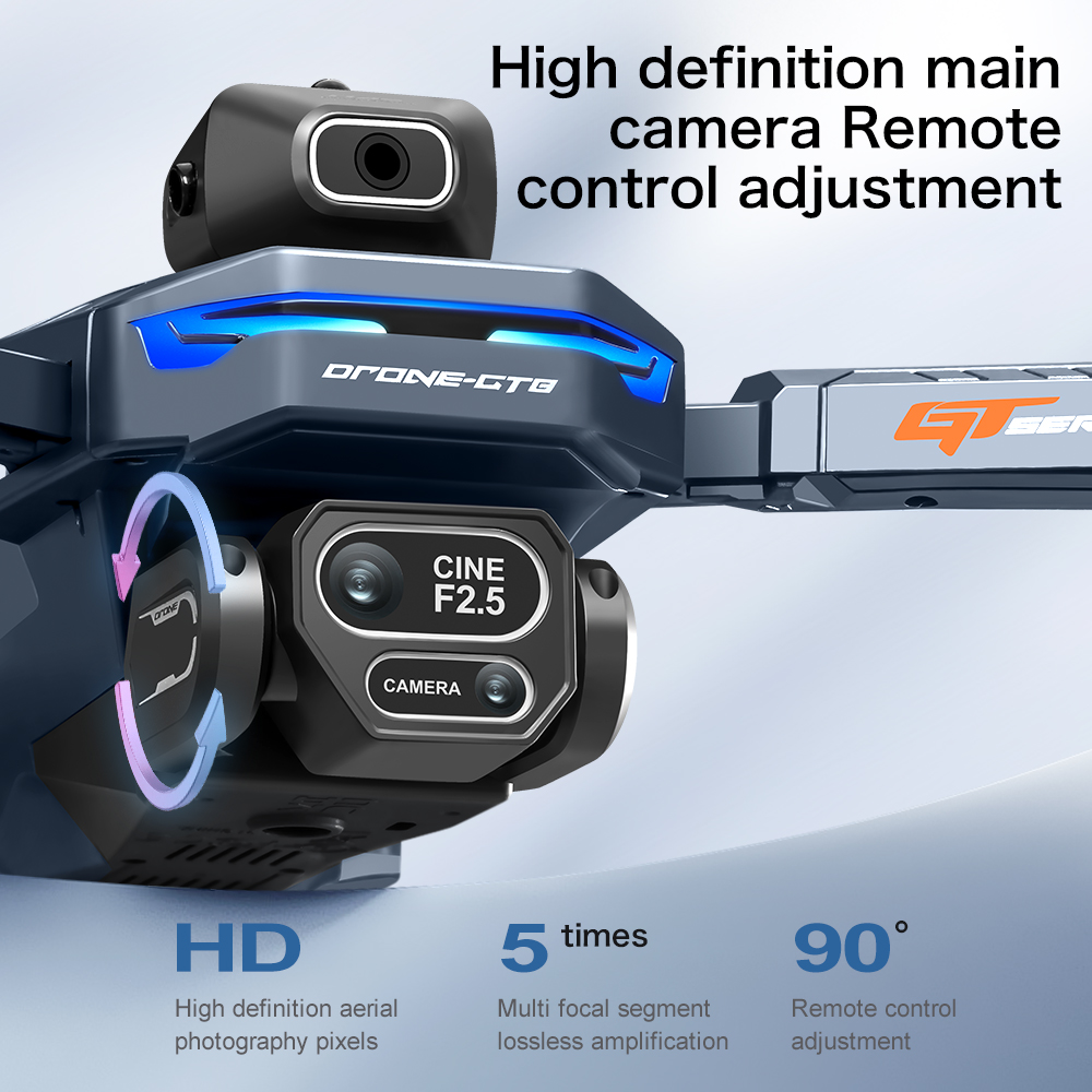 GT8 折りたたみ式GPS搭載RCドローン 8K HD ES - Drone Ae Rc のレビューと価格