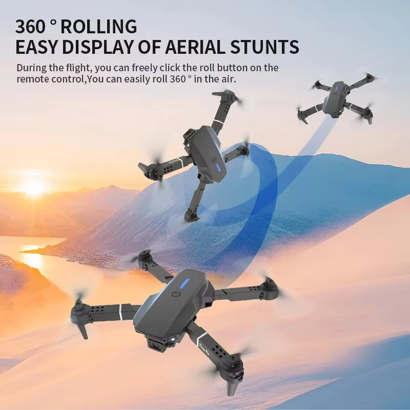 大人気！E88 ミニRCドローン 8K HDデュアルカメラ搭 - Drone E88 Rc Quadcopter のレビューと価格