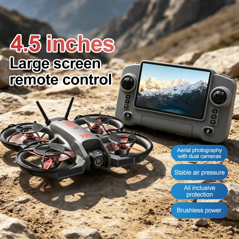 2026年型 新しいM15 FPVドローン。画面付き、ブラシ - Drone Ae Rc のレビューと価格