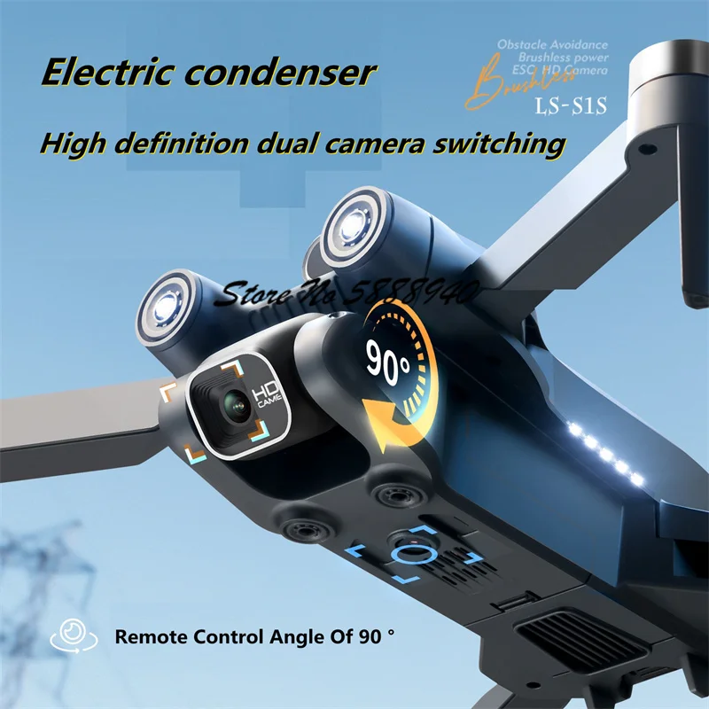 6K光学フロー搭載、ブラシレスモーター、折りたたみ式、リモコ - Drone S1S Rc Quadcopter のレビューと価格